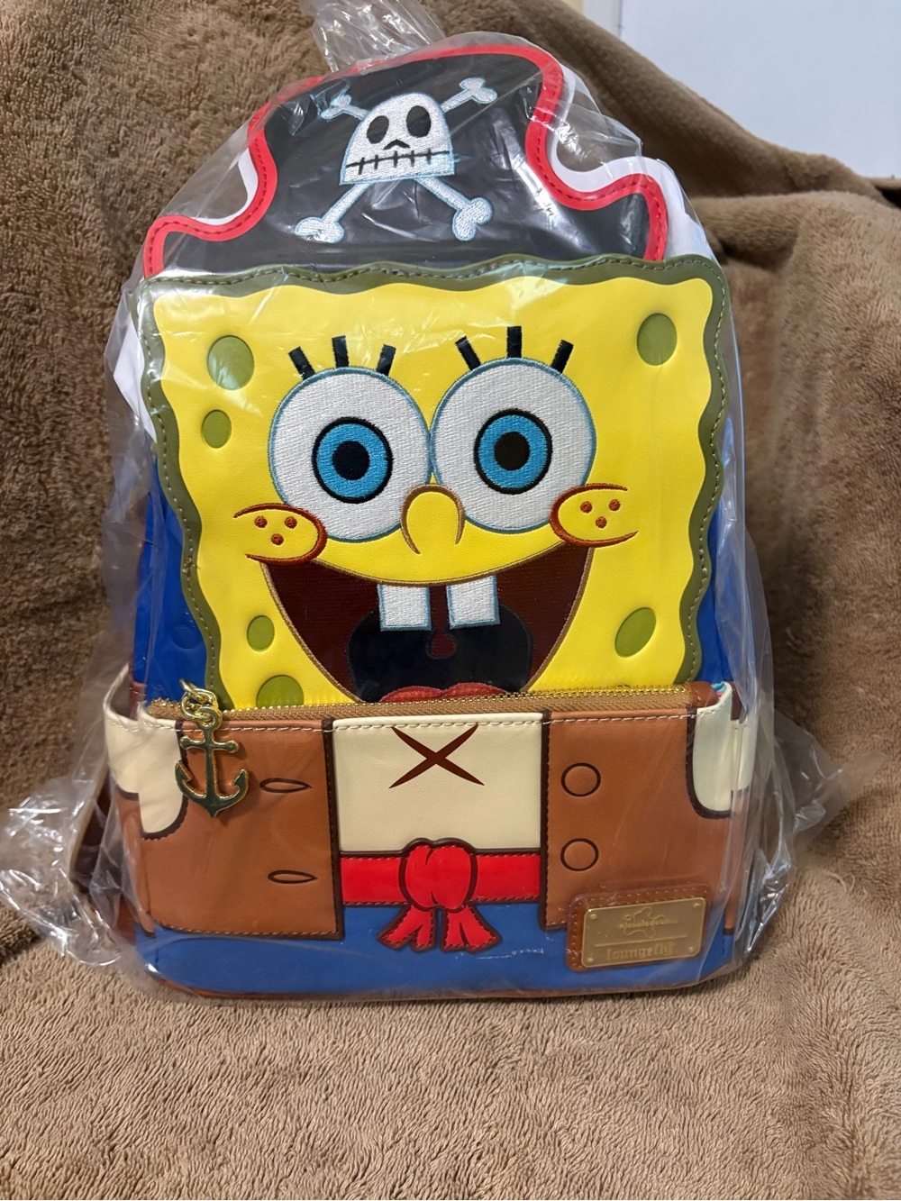 🔥 Loungefly SpongeBob SquarePants Pirate Figural Mini Backpack-Moveable Arms!